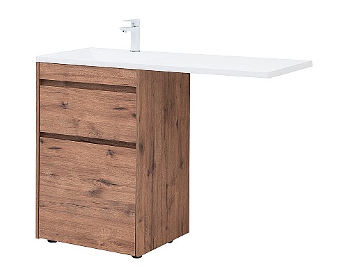 Тумба с раковиной Aquanet Токио 120 L 335587 Дуб веллингтон