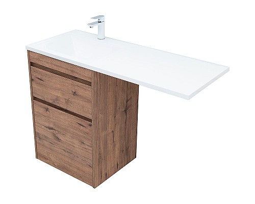 Тумба с раковиной Aquanet Токио 120 L 335587 Дуб веллингтон