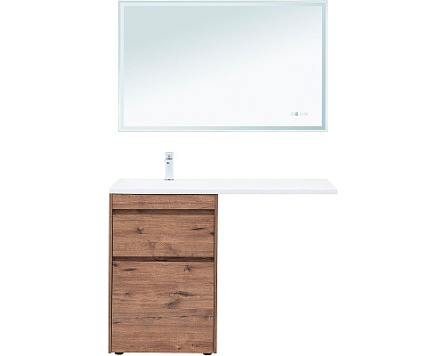 Тумба с раковиной Aquanet Токио 120 L 335587 Дуб веллингтон