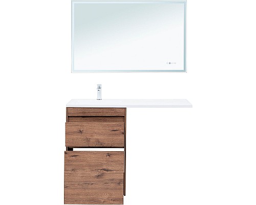 Тумба с раковиной Aquanet Токио 120 L 335587 Дуб веллингтон