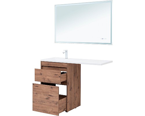 Тумба с раковиной Aquanet Токио 120 L 335587 Дуб веллингтон
