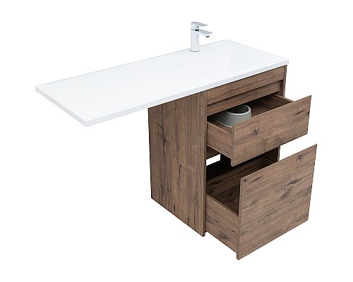 Тумба с раковиной Aquanet Токио 120 R 335588 Дуб веллингтон