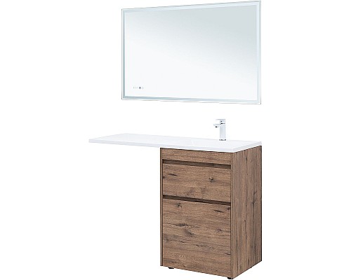 Тумба с раковиной Aquanet Токио 120 R 335588 Дуб веллингтон