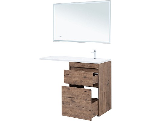 Тумба с раковиной Aquanet Токио 120 R 335588 Дуб веллингтон