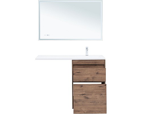 Тумба с раковиной Aquanet Токио 120 R 335588 Дуб веллингтон