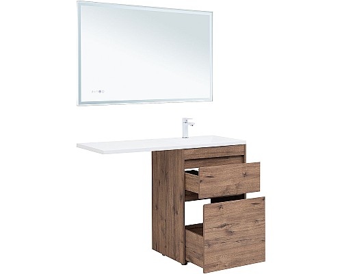 Тумба с раковиной Aquanet Токио 120 R 335588 Дуб веллингтон