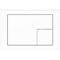 Клавиша смыва KK POL M10 SPP/373/0/K Белая глянцевая