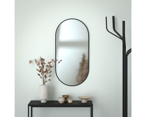 Зеркало Evoform Colora 100х50 BY 0464 с окантовкой - Черный цвет