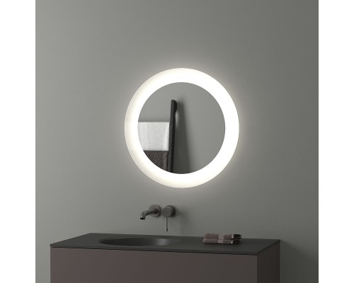 Зеркало Evoform Ledshine d60 с подсветкой 13.5 W - без выключателя - нейтральный белый свет