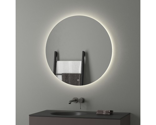 Зеркало Evoform Ledshine d80 с подсветкой 21 W - сенсорный выключатель - нейтральный белый свет