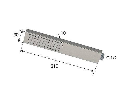 Ручной душ Remer SS317RRX Нержавеющая сталь