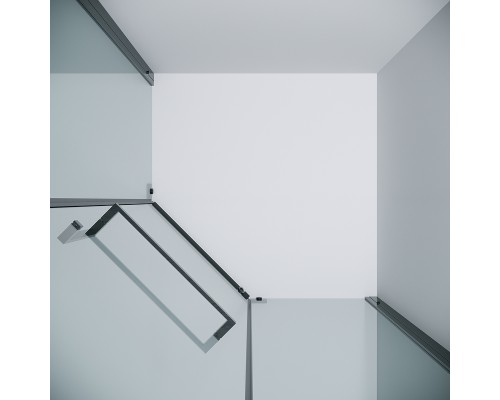 Душевой уголок Grossman Pragma 100х100 302.K33.03.1010.42.00 профиль Графит сатин стекло прозрачное