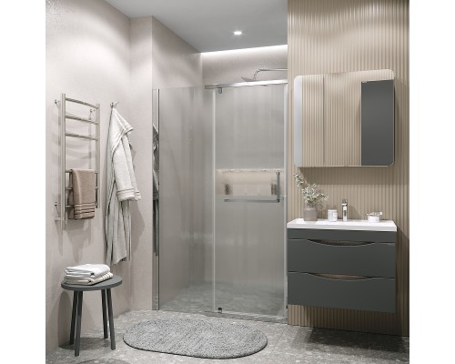 Душевая дверь Grossman Pragma 100 100.K33.03.100.10.02 профиль Хром стекло шиншилла