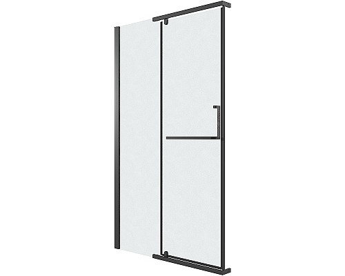 Душевая дверь Grossman Pragma 100 100.K33.03.100.21.02 профиль Черный матовый стекло шиншилла