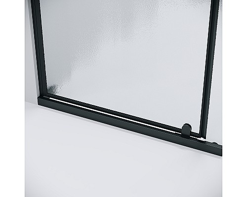 Душевая дверь Grossman Pragma 100 100.K33.03.100.21.02 профиль Черный матовый стекло шиншилла