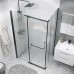 Душевой уголок Grossman Pragma 110х80 120.K33.03.1180.21.02 профиль Черный матовый стекло шиншилла