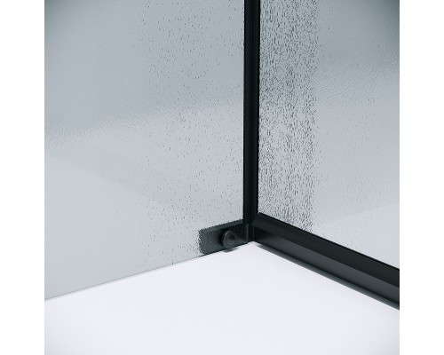 Душевой уголок Grossman Pragma 110х80 120.K33.03.1180.21.02 профиль Черный матовый стекло шиншилла