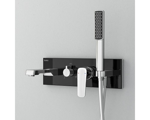 Душевая система Teska Life AS3100B Хром Черное стекло