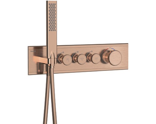 Смеситель для душа Teska Shine SH3009 с термостатом Розовое золото