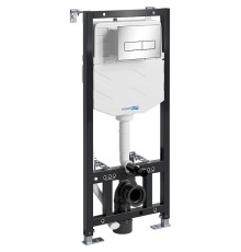 Инсталляция WasserKRAFT Aller 10TLT.010.ME.CH03 для унитаза с клавишей смыва Хром