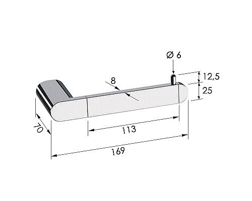 Держатель туалетной бумаги Remer Lounge LN61BO Белый матовый