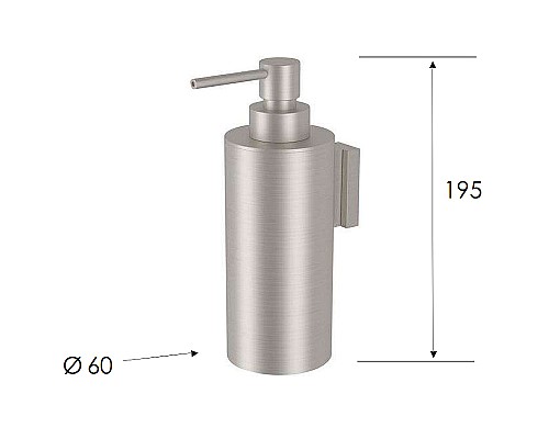 Дозатор для жидкого мыла Remer X-Style Inox SSXI13 Нержавеющая сталь