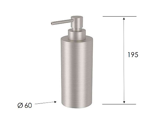 Дозатор для жидкого мыла Remer X-Style Inox SSXI13A Нержавеющая сталь