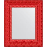 Зеркало Evoform Definite 57х47 BY 3900 в багетной раме - Красная волна 89 мм