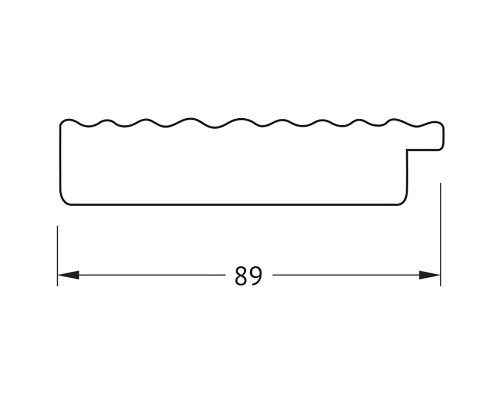 Зеркало Evoform Definite 57х47 BY 3900 в багетной раме - Красная волна 89 мм