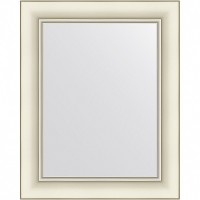 Зеркало Evoform Definite 51х41 BY 7625 в багетной раме - Белый с серебром 60 мм