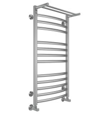 Водяной полотенцесушитель Terminus Енисей П13 500х1000 4670078529572 с полкой Хром, нижнее подключение, G 1/2" ВР, с угловым соединением