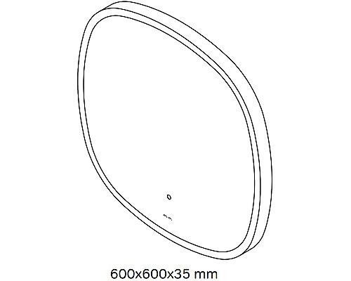 Зеркало AM.PM Func 60 M8FMOX0601WGS с подсветкой с ИК-сенсорным выключателем