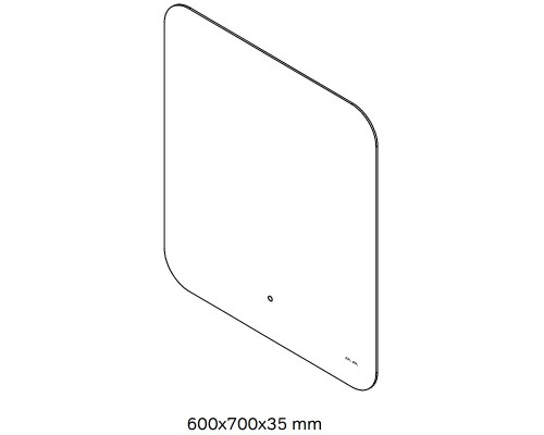 Зеркало AM.PM X-Joy 60 M85MOX10601S1 с подсветкой с ИК-сенсорным выключателем