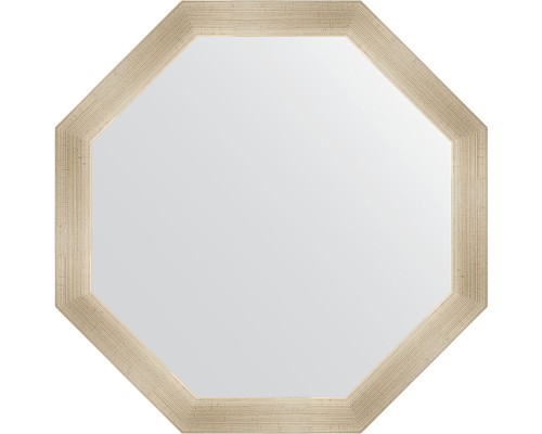 Зеркало Evoform Octagon 70х70 в багетной раме - Травленое серебро 59 мм