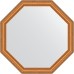 Зеркало Evoform Octagon 72х72 в багетной раме - Золотые бусы на бронзе 60 мм