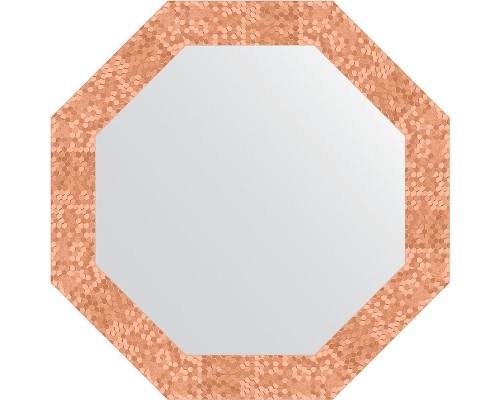 Зеркало Evoform Octagon 63х63 BY 3743 в багетной раме - Соты медь 70 мм