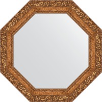 Зеркало Evoform Octagon 65х65 BY 3773 в багетной раме - Виньетка бронзовая 85 мм