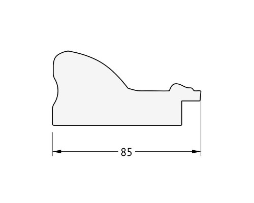 Зеркало Evoform Octagon 65х65 BY 3776 в багетной раме - Виньетка античное серебро 85 мм
