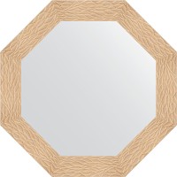 Зеркало Evoform Octagon 77х77 в багетной раме - Золотые дюны 90 мм