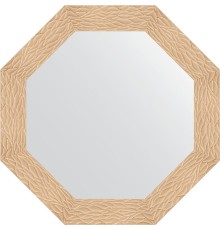 Зеркало Evoform Octagon 77х77 в багетной раме - Золотые дюны 90 мм