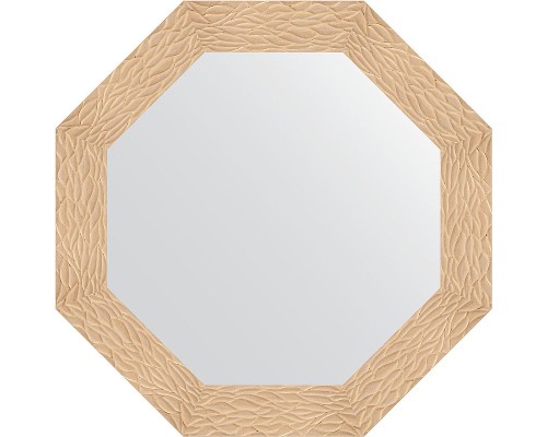 Зеркало Evoform Octagon 77х77 в багетной раме - Золотые дюны 90 мм