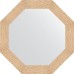 Зеркало Evoform Octagon 77х77 в багетной раме - Золотые дюны 90 мм