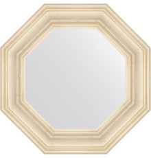 Зеркало Evoform Octagon 59х59 в багетной раме - Травленое серебро 99 мм
