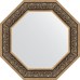 Зеркало Evoform Octagon 69х69 в багетной раме - Вензель серебряный 101 мм