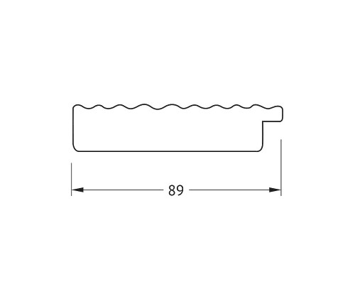 Зеркало Evoform Octagon 57х57 BY 3883 в багетной раме - Красная волна 89 мм