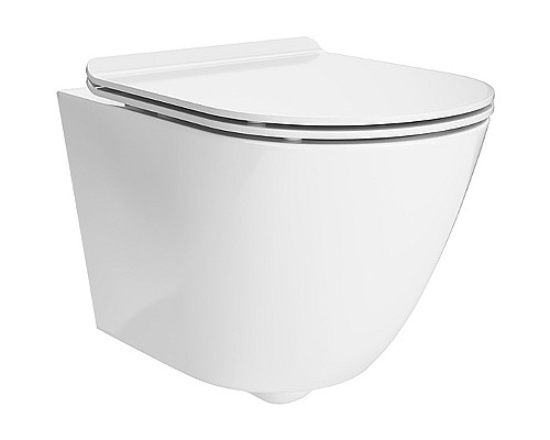 Унитаз Kerama Marazzi Sfera SF.wc.02 подвесной Белый глянцевый без сиденья Унитаз Kerama Marazzi Sfera SF.wc.02 подвесной Белый глянцевый без сиденья