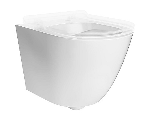 Унитаз Kerama Marazzi Sfera SF.wc.02 подвесной Белый глянцевый без сиденья Унитаз Kerama Marazzi Sfera SF.wc.02 подвесной Белый глянцевый без сиденья