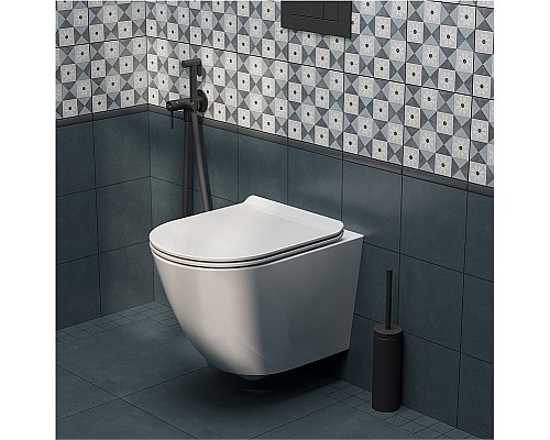 Унитаз Kerama Marazzi Sfera SF.wc.02 подвесной Белый глянцевый без сиденья Унитаз Kerama Marazzi Sfera SF.wc.02 подвесной Белый глянцевый без сиденья