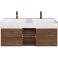 Тумба под раковину Kerama Marazzi Grande 120 GR.120.2\SNUT подвесная Структурированный орех