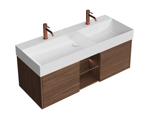 Тумба под раковину Kerama Marazzi Grande 120 GR.120.2\SNUT подвесная Структурированный орех